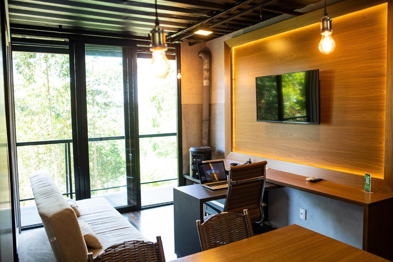 Casa Container Figo Em Meio A Natureza Na Serra Gaucha 弗洛里斯-达库尼亚 外观 照片